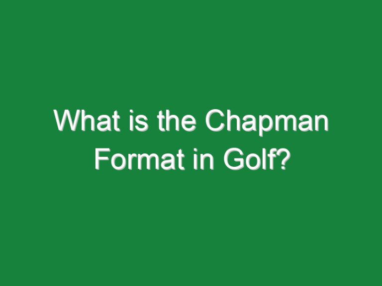 What is the Chapman Format in Golf?