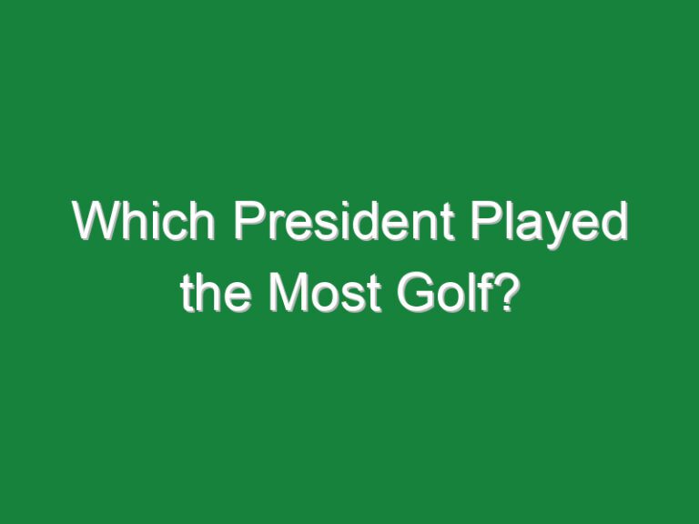 Which President Played the Most Golf?