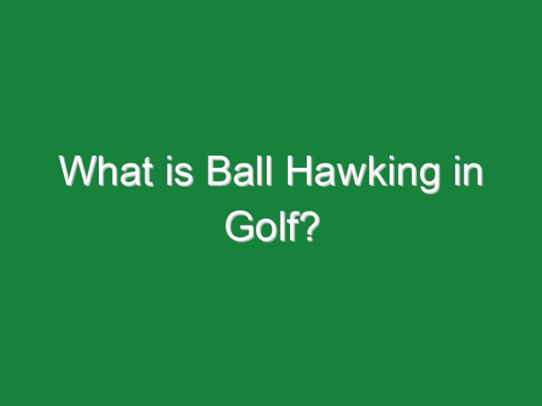 What is Ball Hawking in Golf?