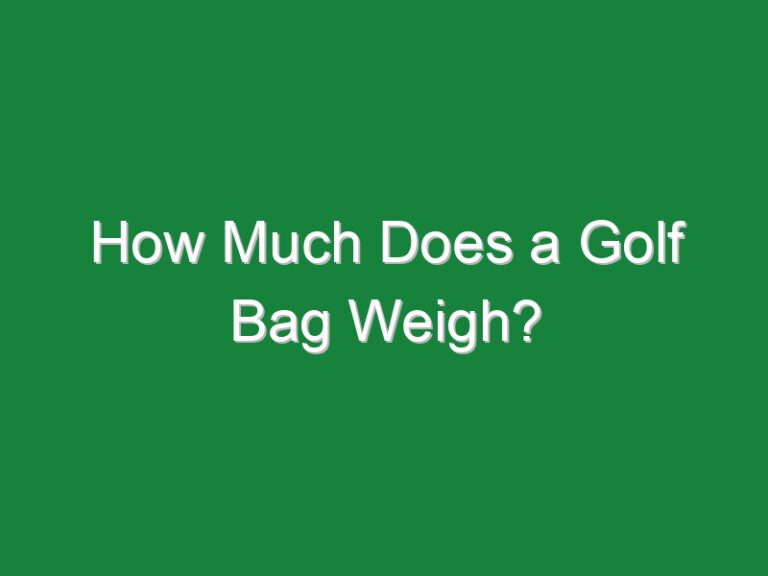 How Much Does a Golf Bag Weigh?