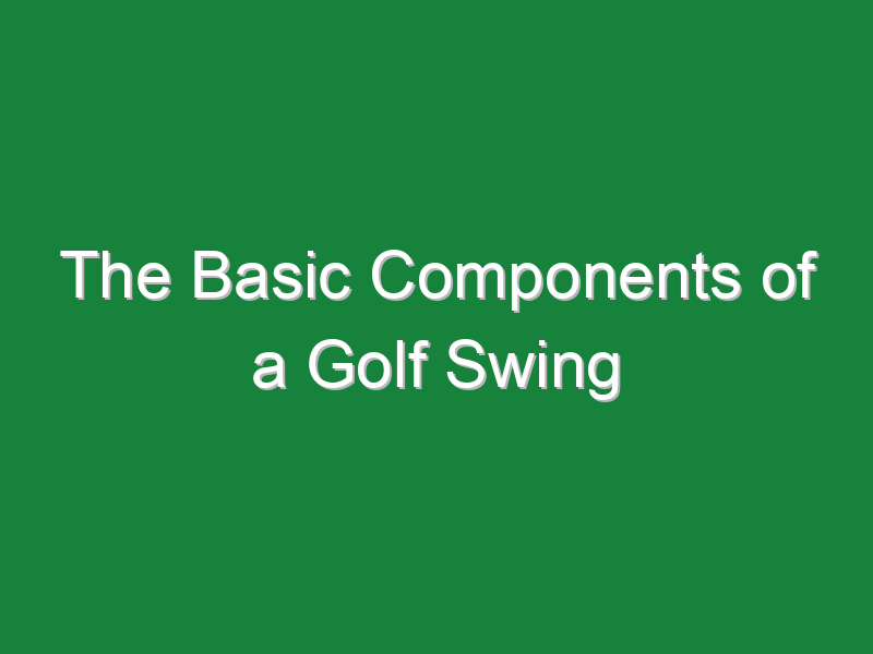 the basic components of a golf swing 707