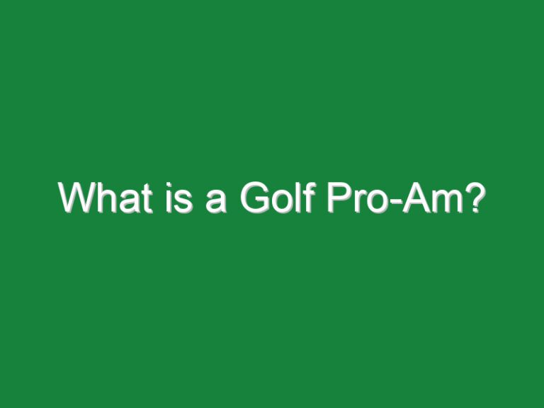 What is a Golf Pro-Am?