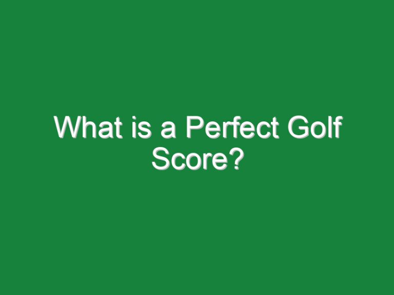 What is a Perfect Golf Score?