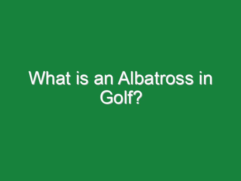 What is an Albatross in Golf?